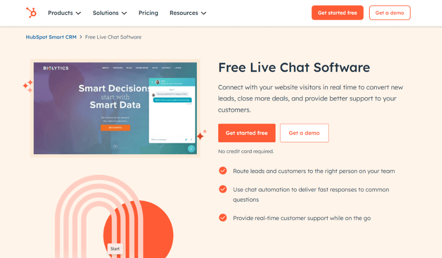 Hubspot as a Pure Chat alternative