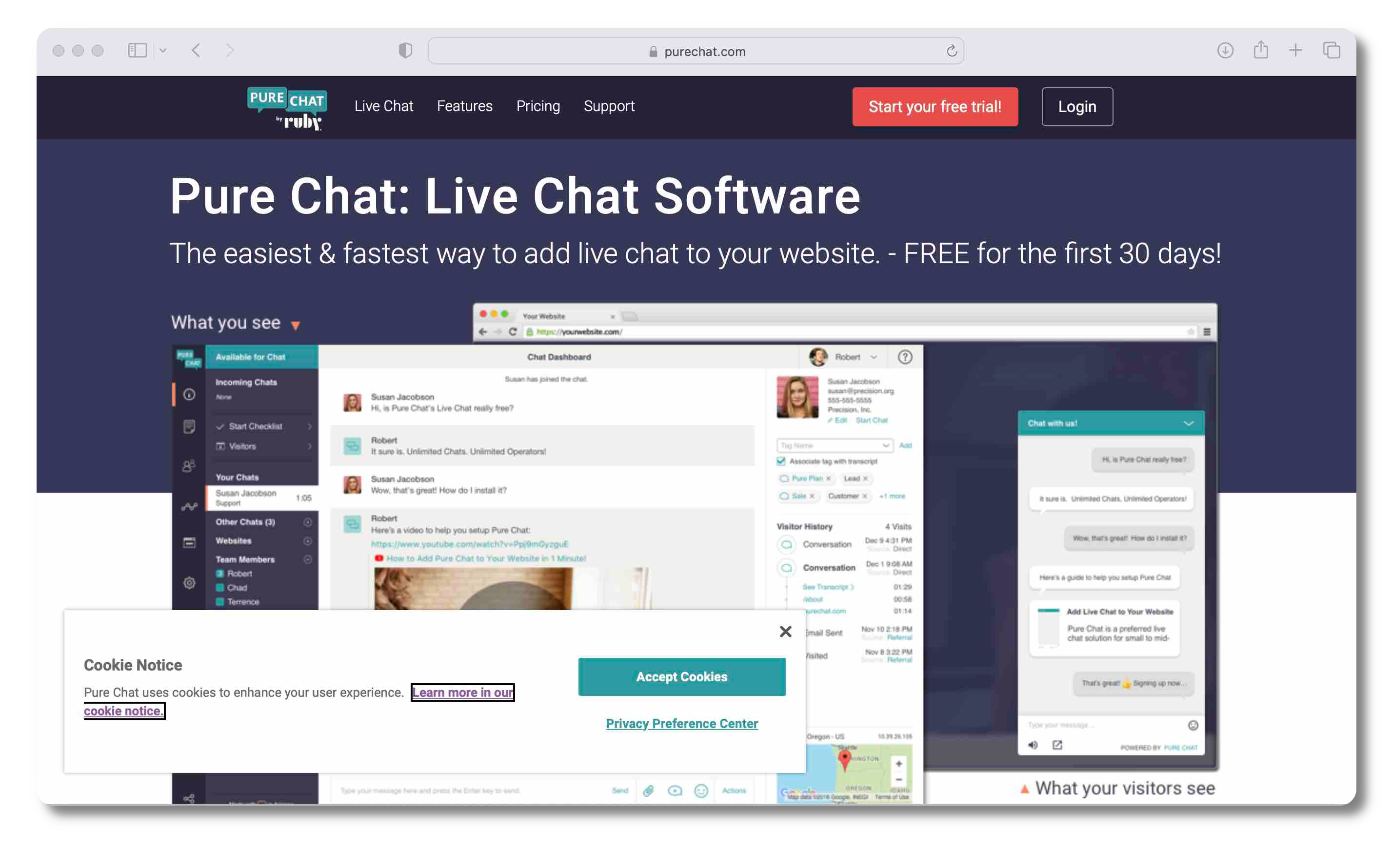 Pure Chat Alternative to Social Intents